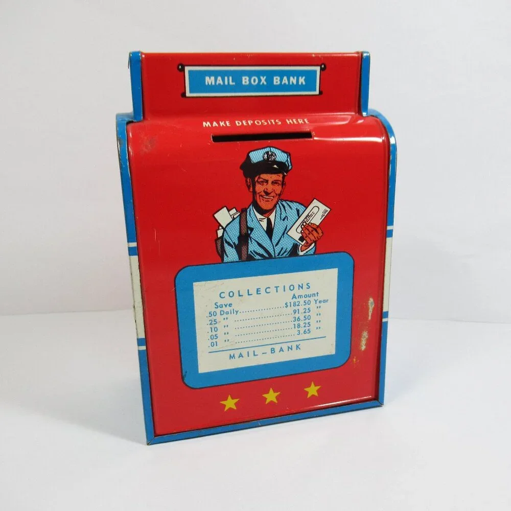 Vintage Mail Box Bank